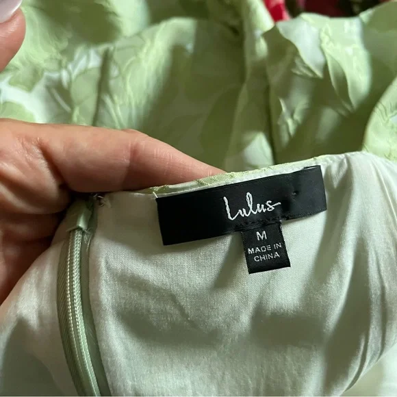 Lulu's Light Green Floral Mini Dress - Picture 5 of 12